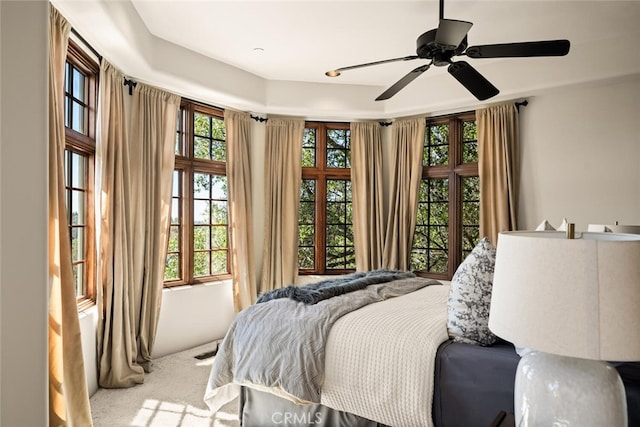 3252 Canyon Oaks, Chico, CA 95928 - carpeted bedroom featuring ceiling fan