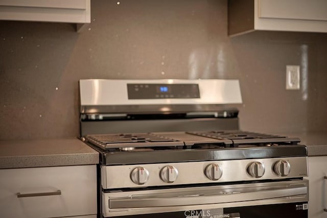 interior details featuring gas stove