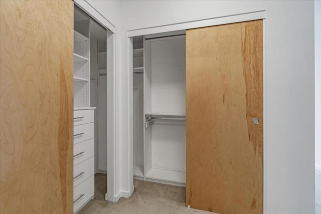 view of closet