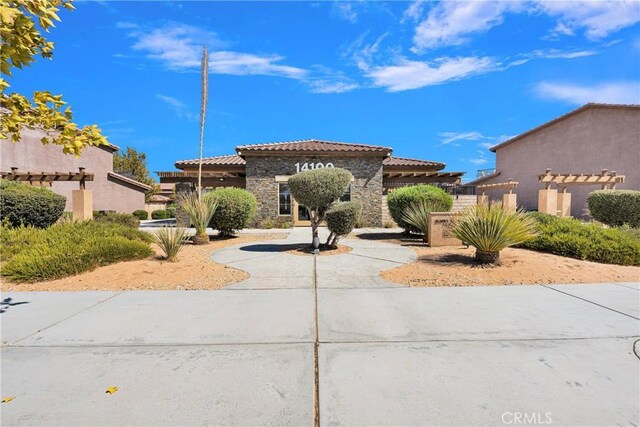 view of mediterranean / spanish house