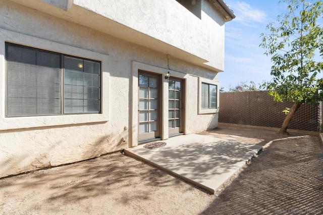 view of home's exterior featuring a patio area