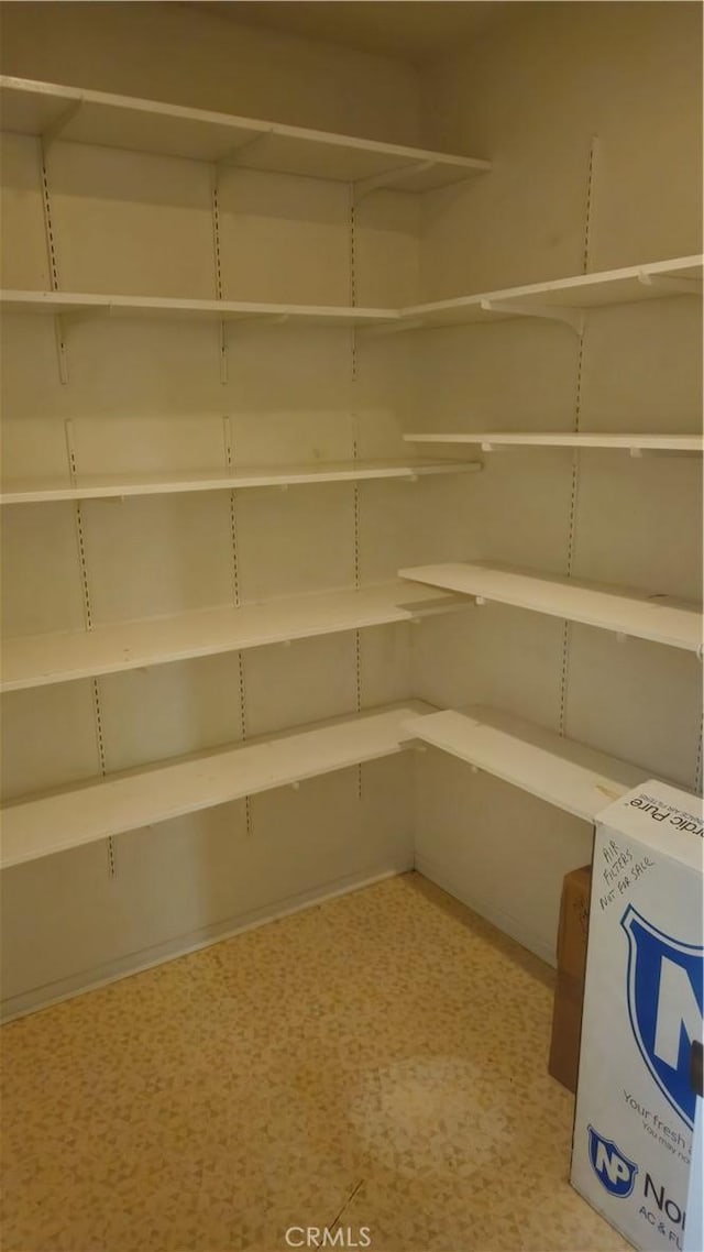 view of pantry