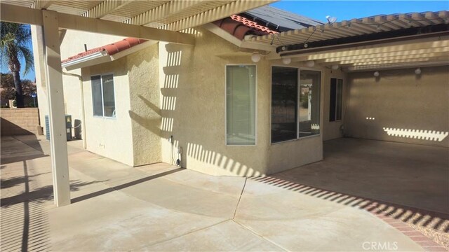 view of patio / terrace with a pergola