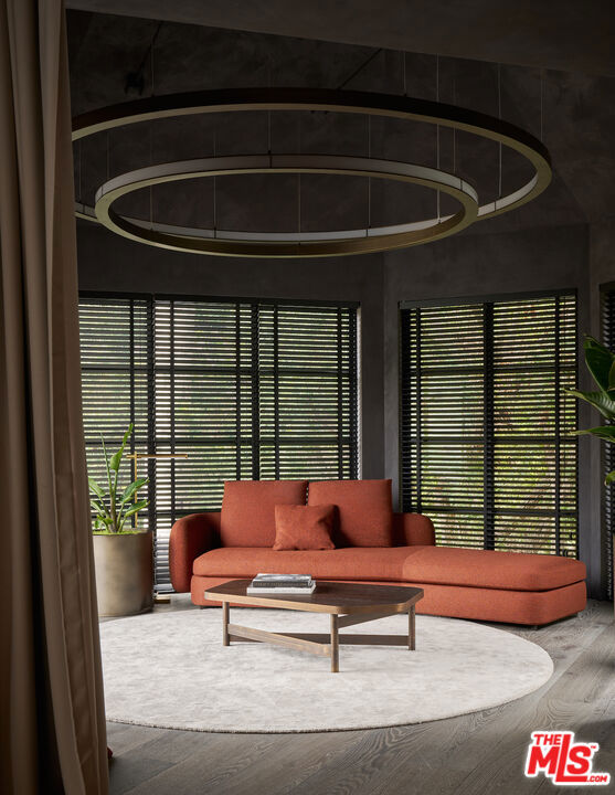 living room featuring hardwood / wood-style floors