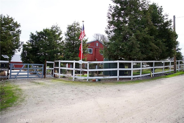 exterior space featuring fence