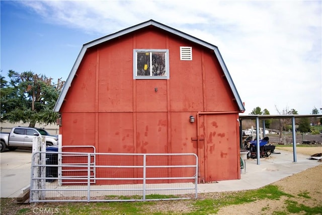 view of outbuilding