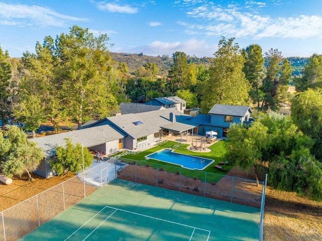 birds eye view of property