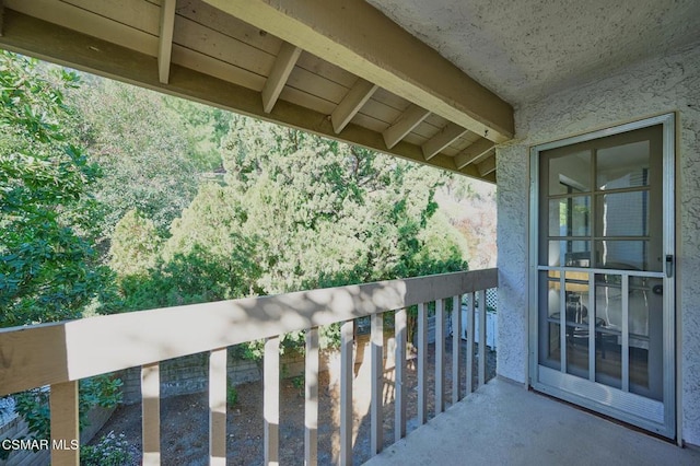 view of balcony