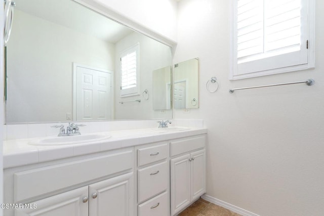 bathroom with vanity