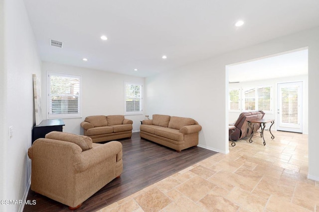 living room with a wealth of natural light