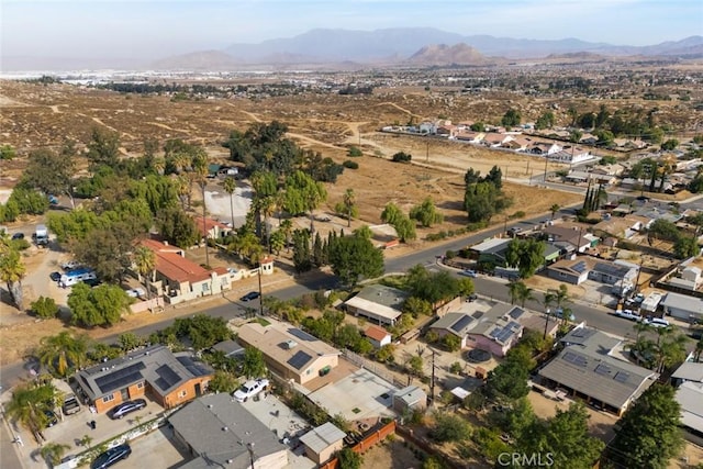 aerial view featuring a mountain view