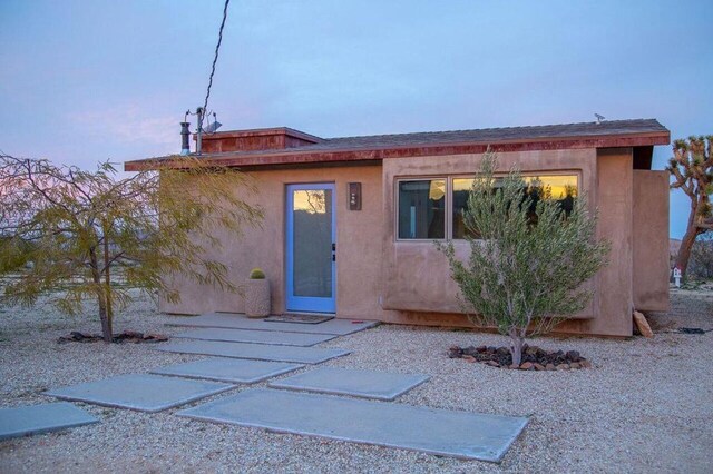 view of front of house with a patio