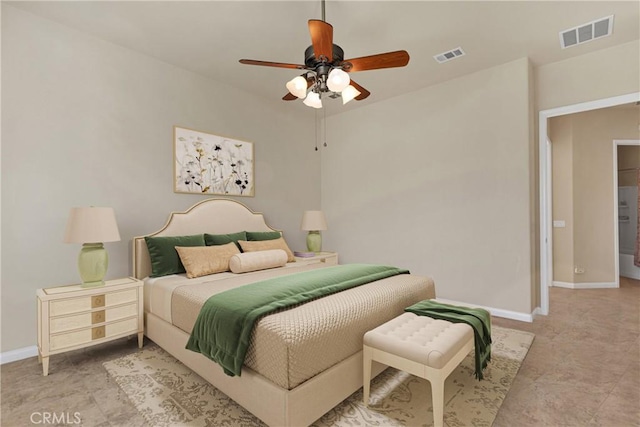 19269 Galloping Hill Rd, Apple Valley, CA 92308 - bedroom featuring baseboards and a ceiling fan