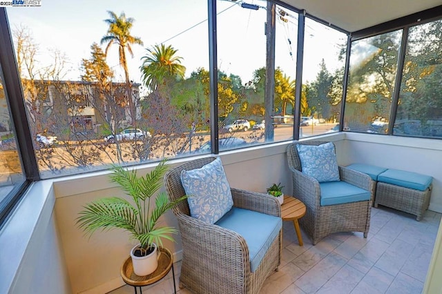 view of sunroom