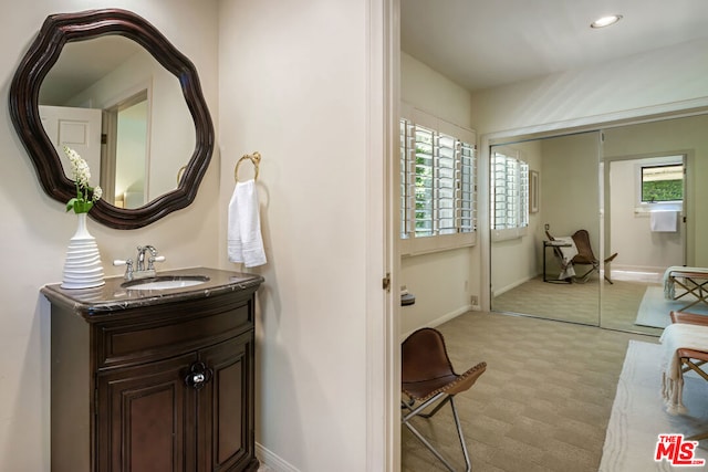 bathroom with vanity