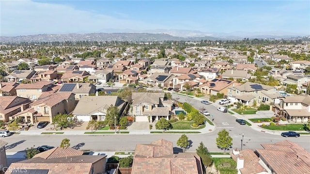 aerial view featuring a mountain view