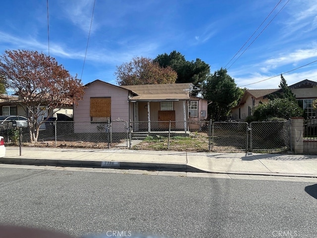 view of bungalow-style house