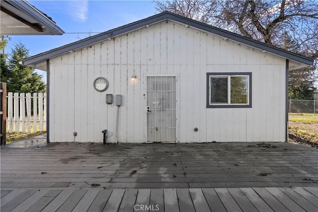 view of outbuilding