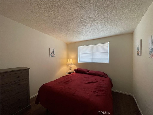 bedroom with a textured ceiling