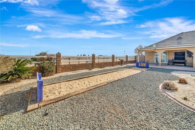 view of yard with a patio