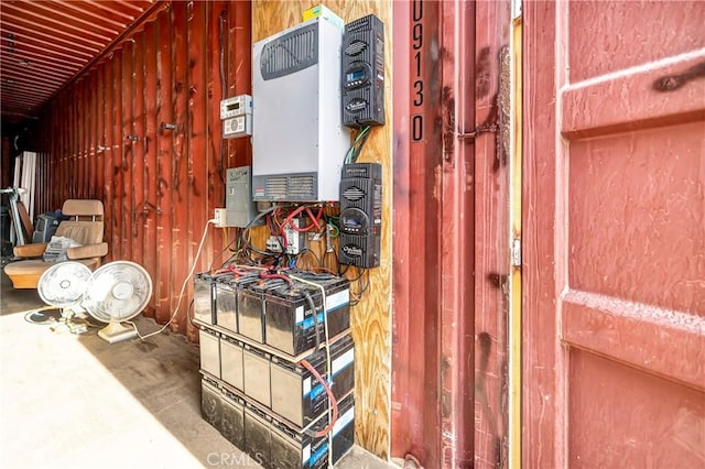 view of utility room