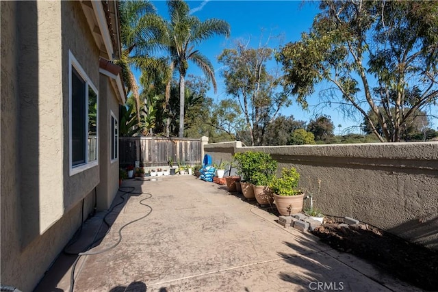 view of yard featuring a patio area