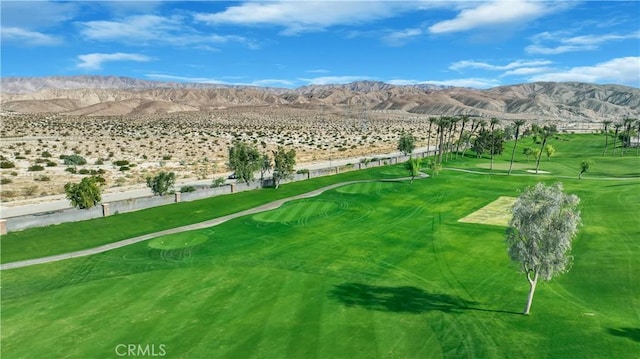 view of property's community featuring a mountain view