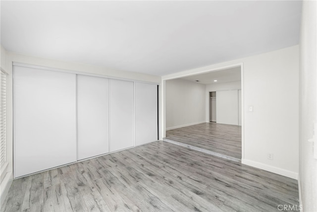 interior space with light wood-type flooring