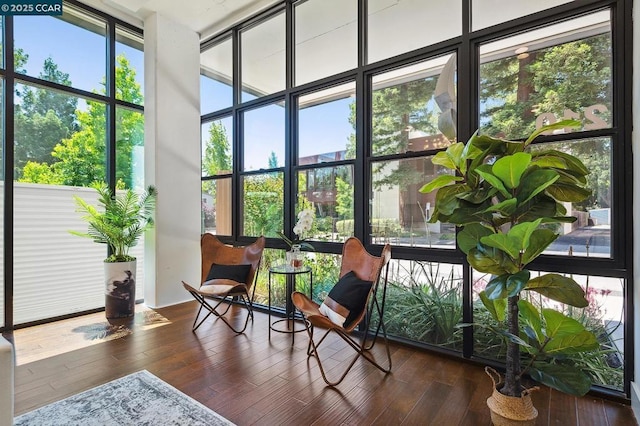 view of sunroom