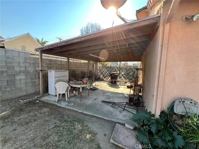 view of patio