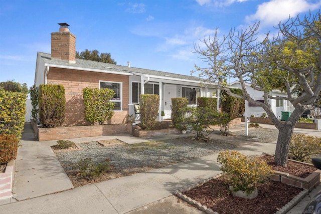 view of ranch-style home