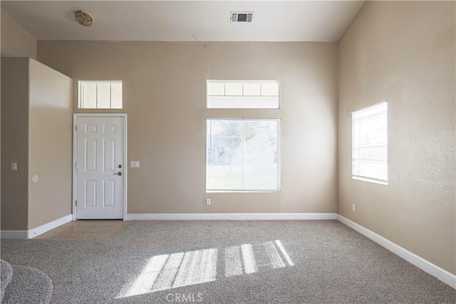 view of carpeted empty room