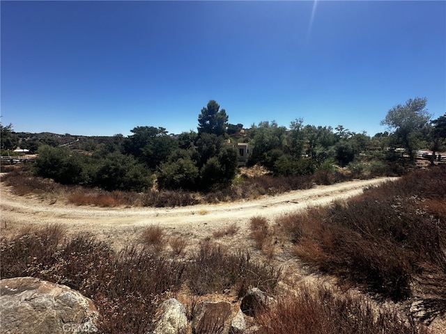 view of landscape with a rural view