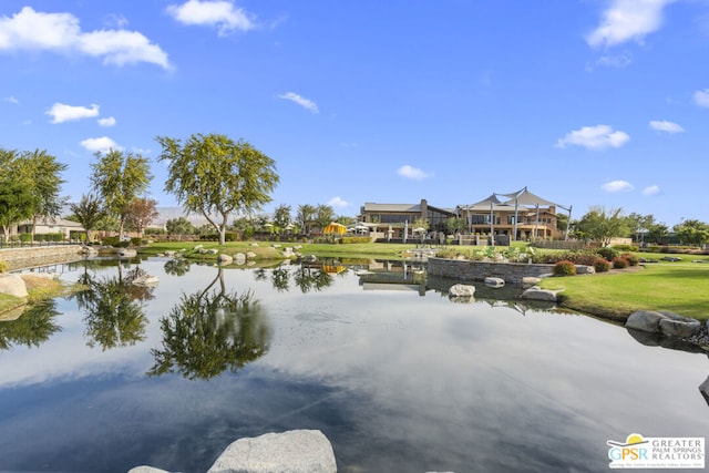 view of water feature