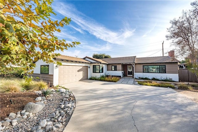 ranch-style house with a garage