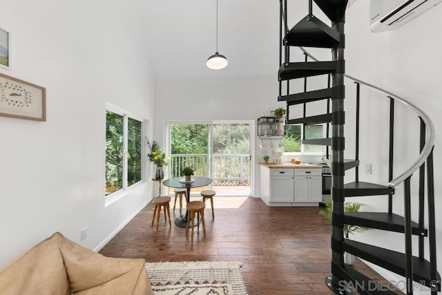 interior space featuring a wall unit AC