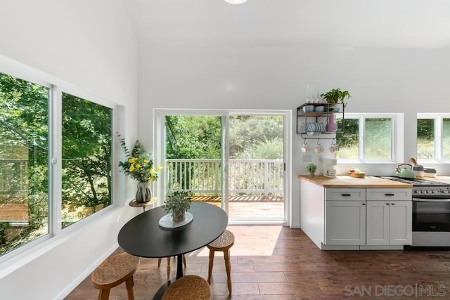 sunroom / solarium with a healthy amount of sunlight