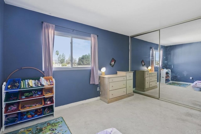 bedroom with a closet