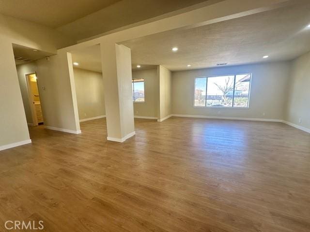 interior space featuring wood-type flooring