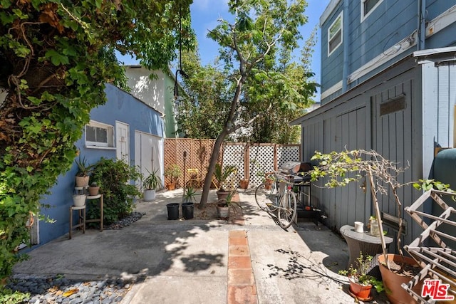 view of patio with area for grilling