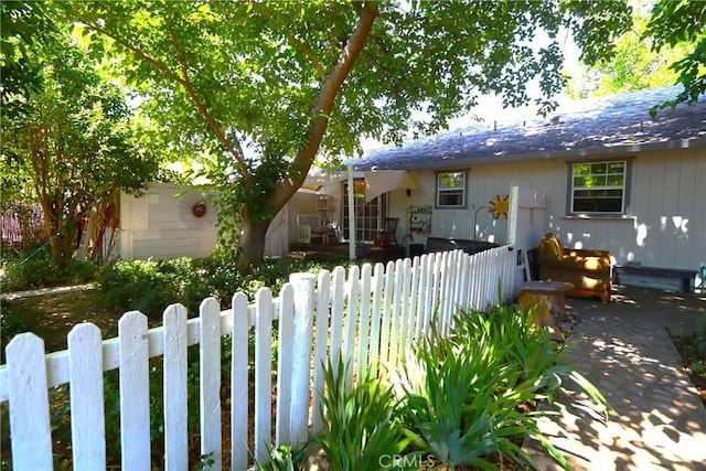 exterior space with a patio area