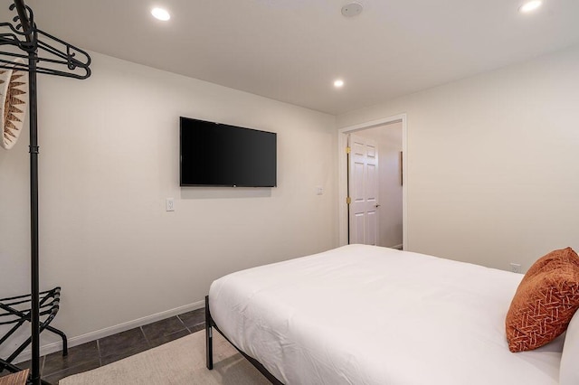 view of tiled bedroom