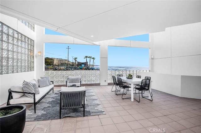 view of patio featuring outdoor lounge area