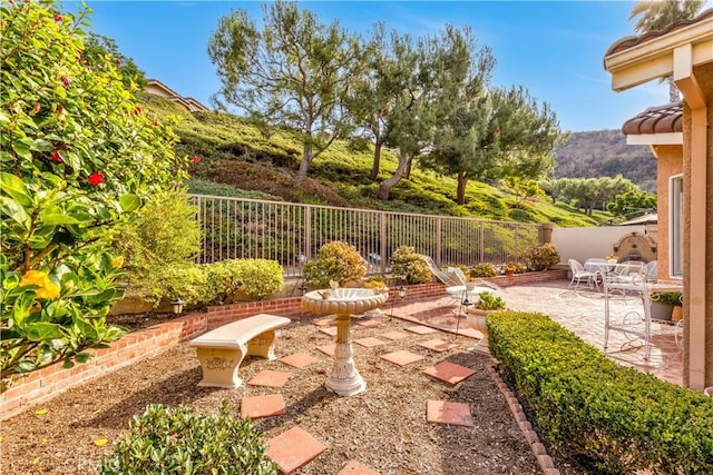 view of yard with a patio