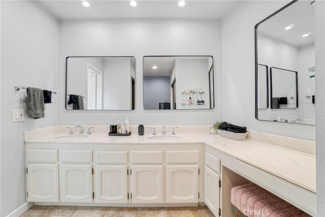 bathroom featuring vanity