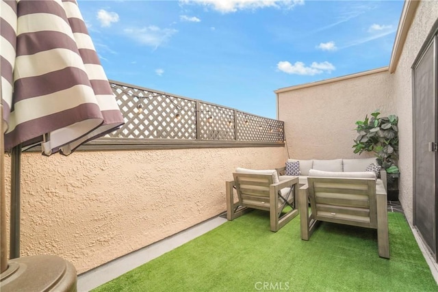 view of patio / terrace with outdoor lounge area