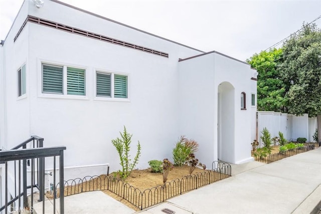 view of home's exterior featuring a patio area