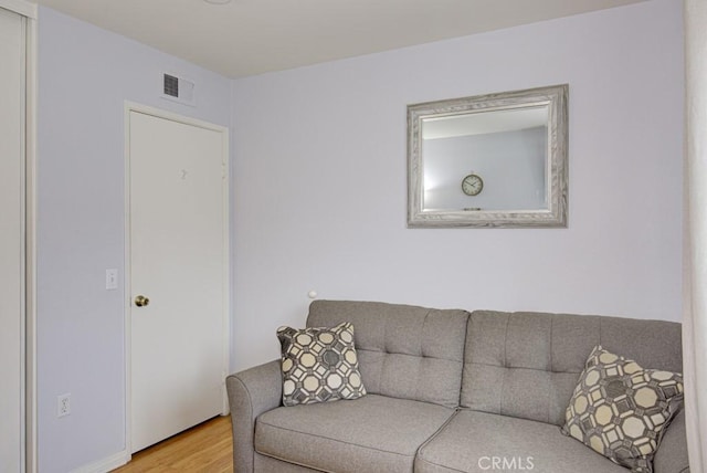 living room featuring hardwood / wood-style flooring