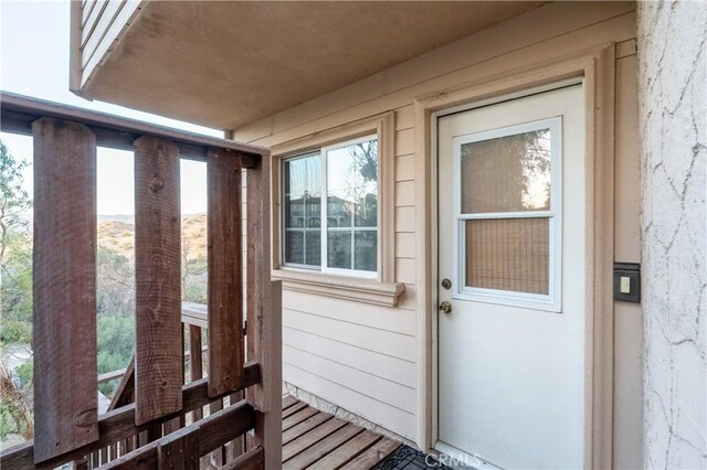 view of entrance to property