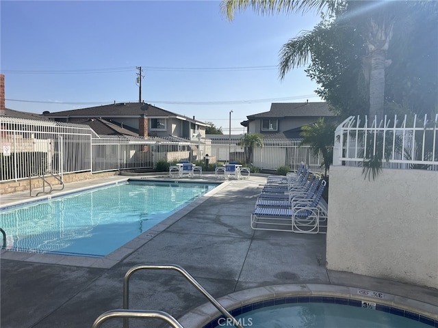 view of pool with a patio